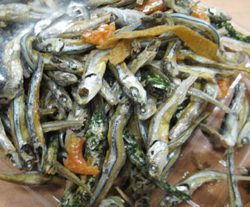 Illustration for article titled Taste Test: Dried Sardines, Eel Spines, and Dried Squid